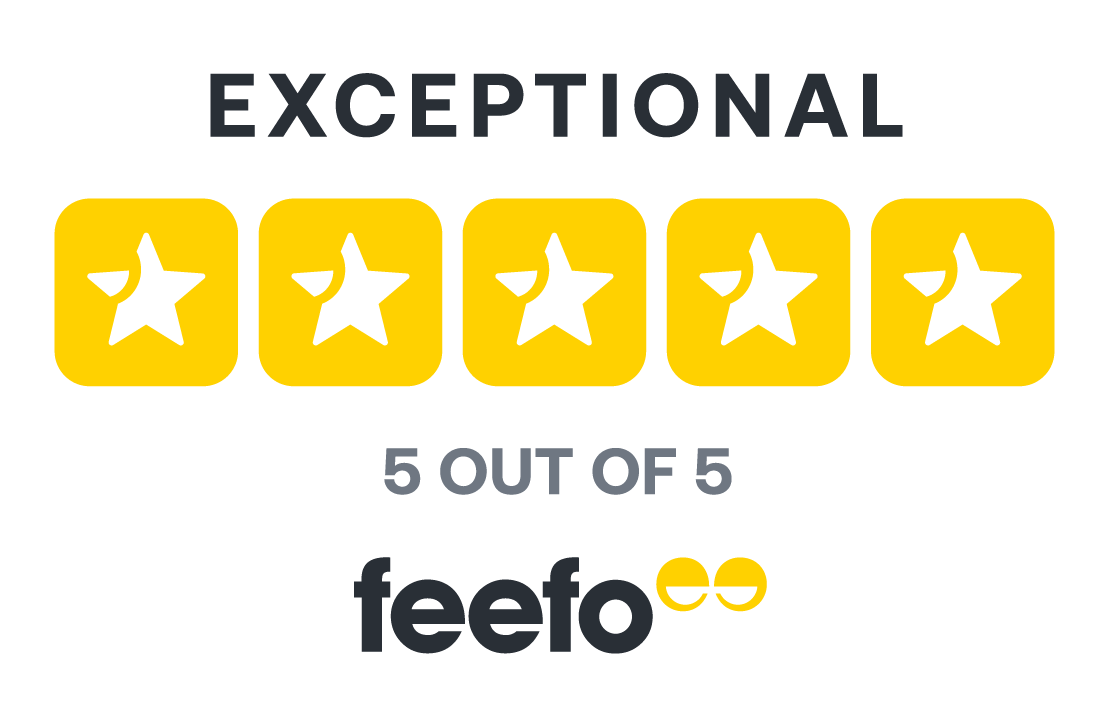 Feefo 5 out of 5 Rating