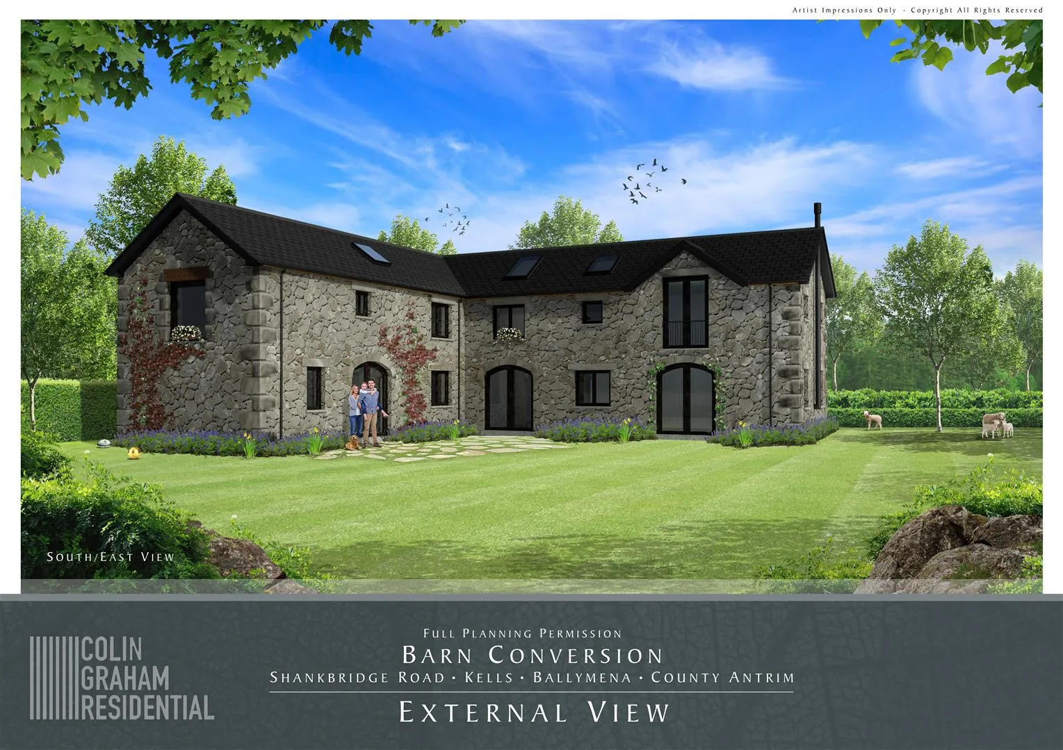 4 bedroom building plot for sale at Barn Conversion To Rear Of 94 Shankbridge Road Ballymena BT42 3DL