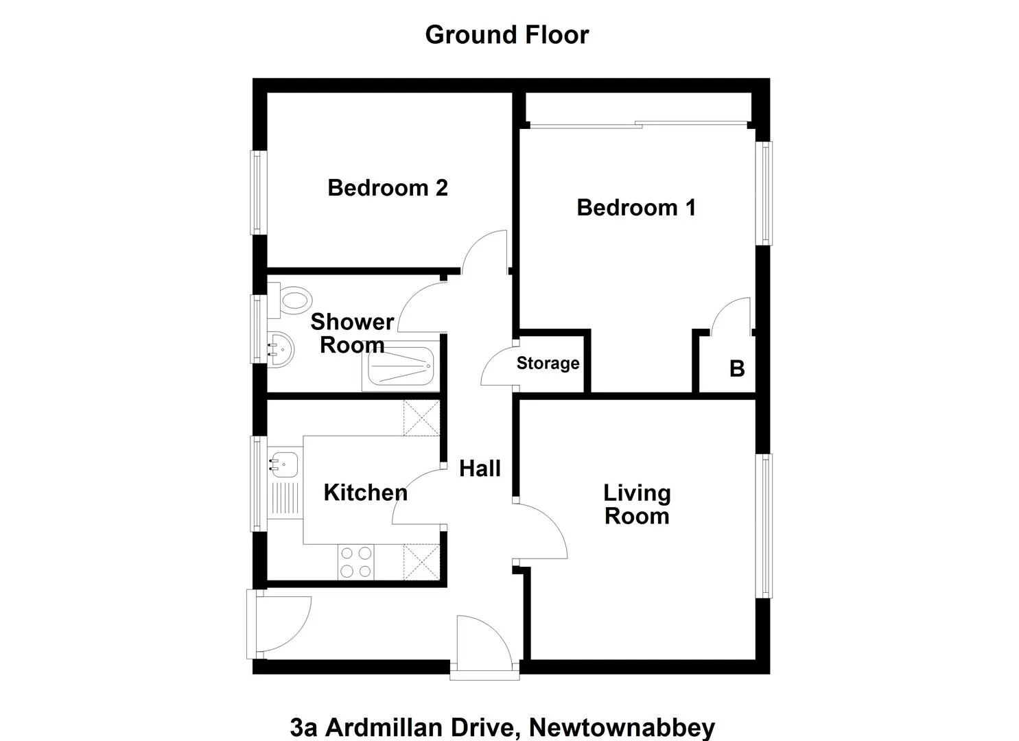 Floorplan of 3a Ardmillan Drive, Newtownabbey, BT37 9AZ